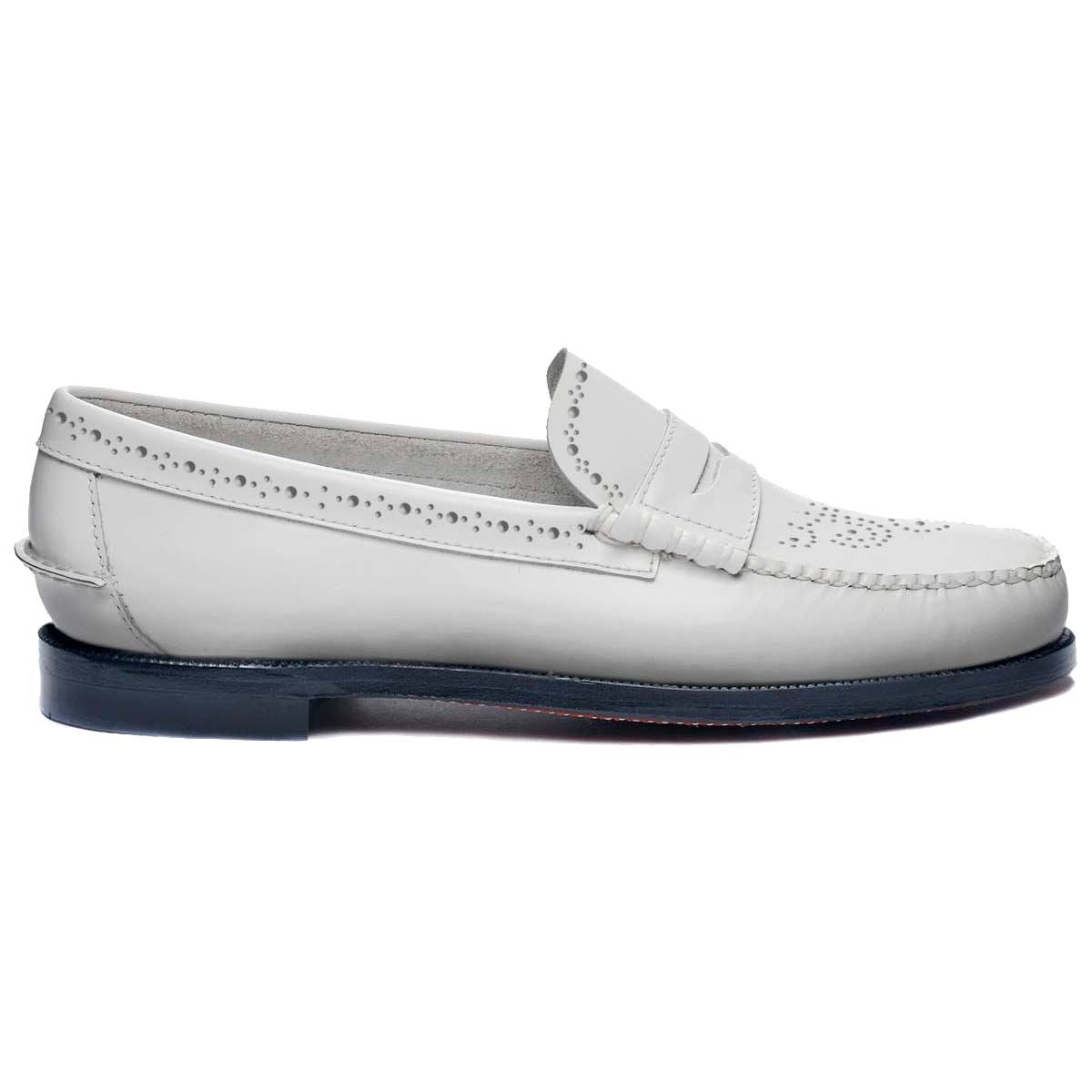 ローファー・オックスフォード SEBAGO White leather Danielle Pop loafers (721273W 911) Dan Perf Woman - White – Sebago-USA