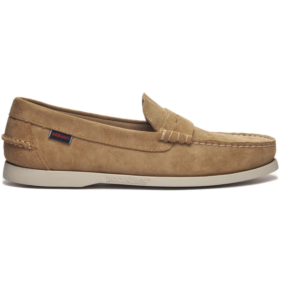 【関税込み】Sebago ベージュ Dan Boat Flesh Out ローファー SEBAGO セバゴ ／ スエードローファー型デッキシューズ「DAN
