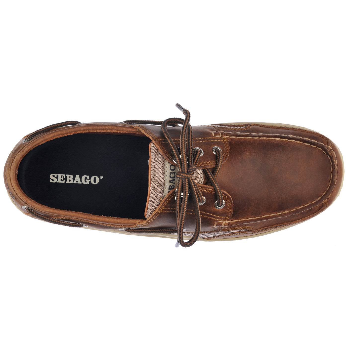 Men's Boat Shoe Marine Clovehitch II Brown Cinnamon Sebago