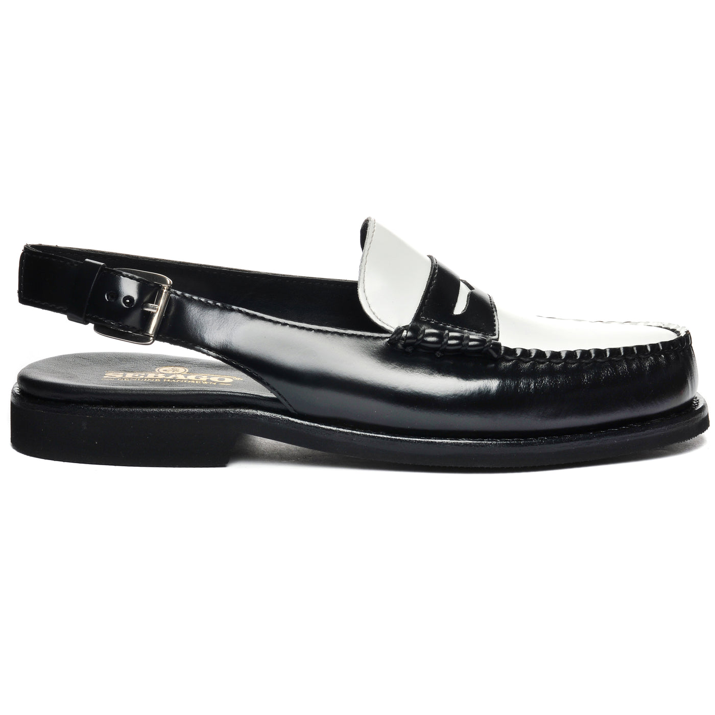 SEBAGO DAN SANDAL PO ローファーサンダル Dan Sandal Polaris Woman - Black & White – Sebago-USA