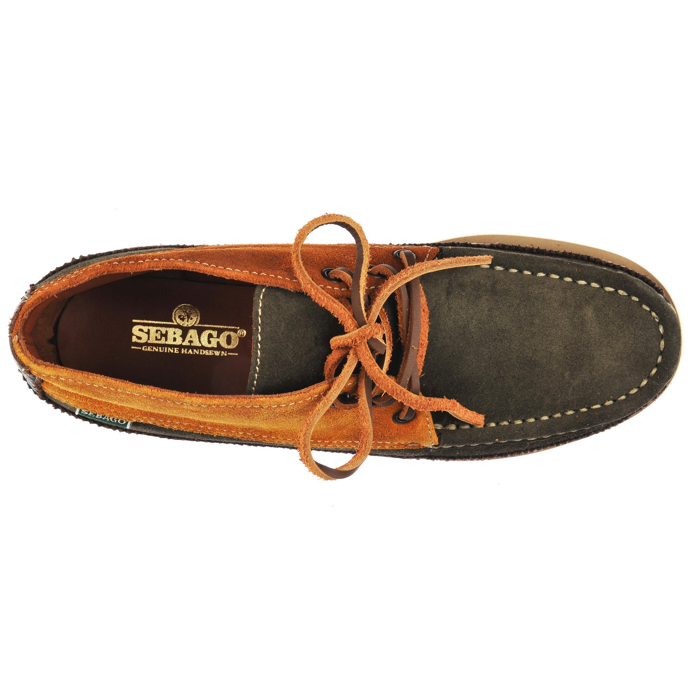 Miwak Suede Canoe Moc - Cognac & Mustard & Dark Green & Dark Brown