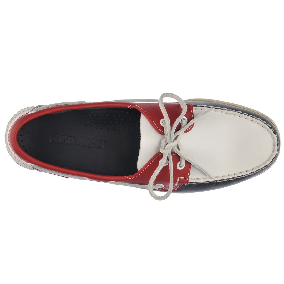 靴 SEBAGO SPINNAKER US9 27cm RED Spinnaker - Navy & Red & White – Sebago-USA