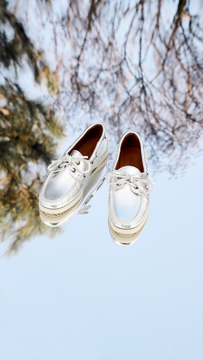 Docksides Portland Met Woman - Silver