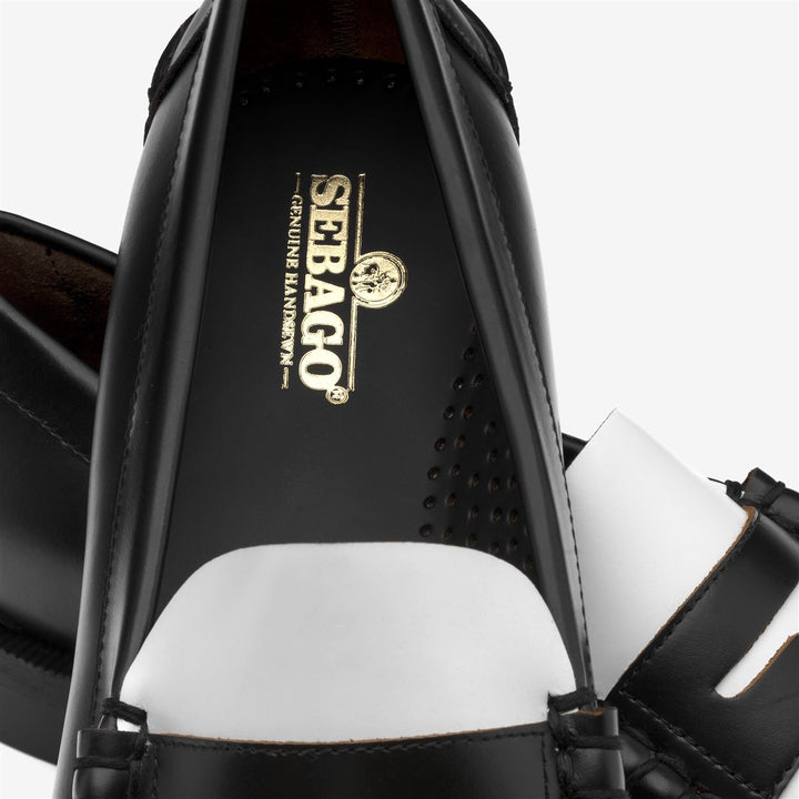 SEBAGO MEN\'S CLASSIC DAN LOAFER SHOES, BLACK-WHITE - 13 REGULAR Black White Men main image 4
