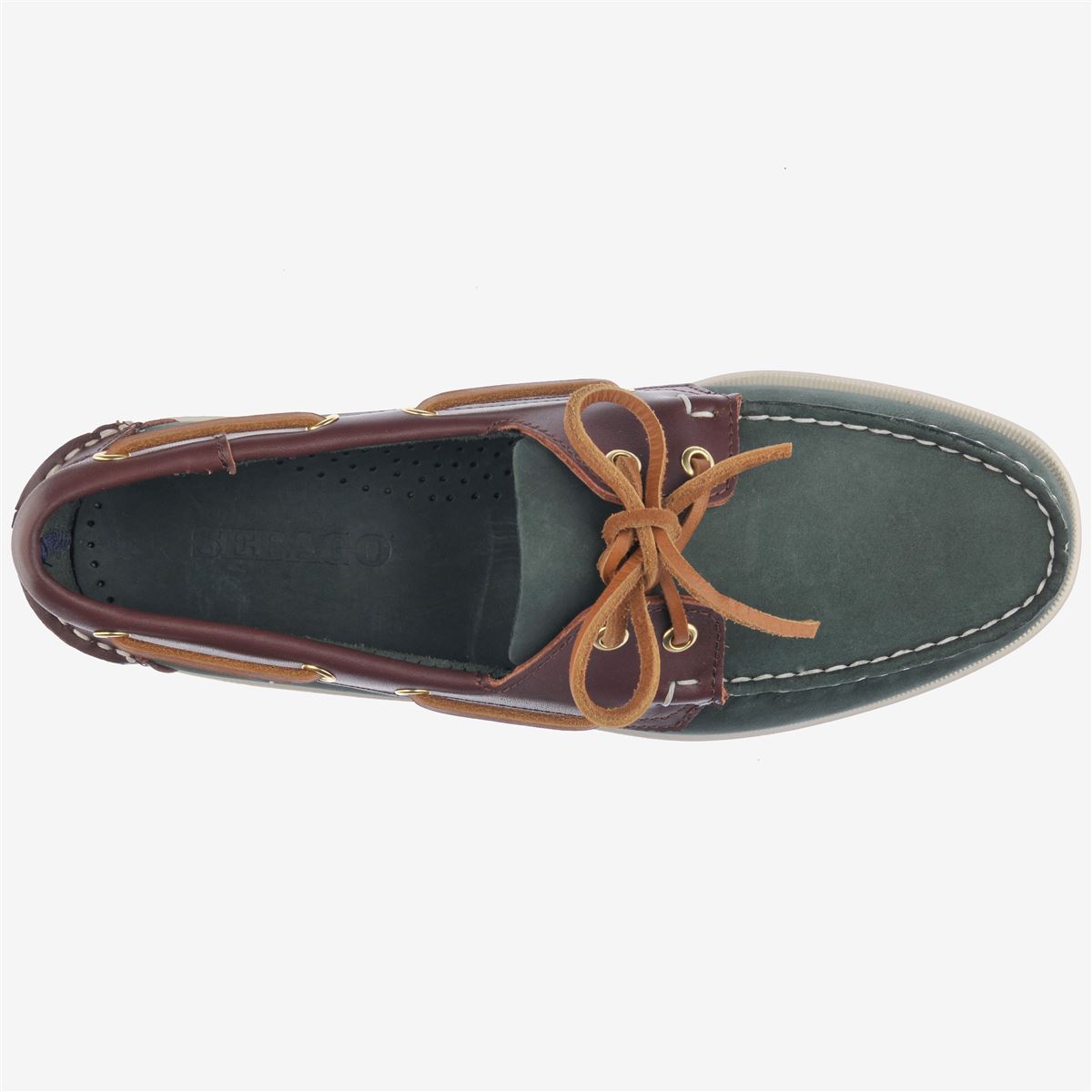 デッキシューズ SEBAGO SPINNAKER US9 27cm Portland Spinnaker Nubuck Fgl - Blue Navy & Dark Brown – Sebago-USA