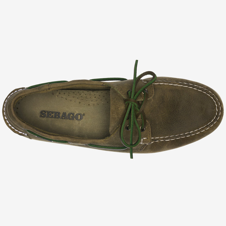 Docksides Portland Crazy H - Green Military – Sebago-USA