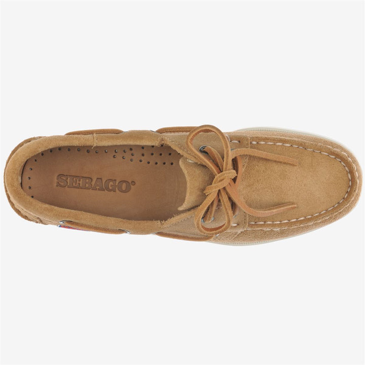 SEBAGOブラウン レザーモカシン made in USA ビンテージ Portland Waxed - Brown & Dark Ocra – Sebago-USA