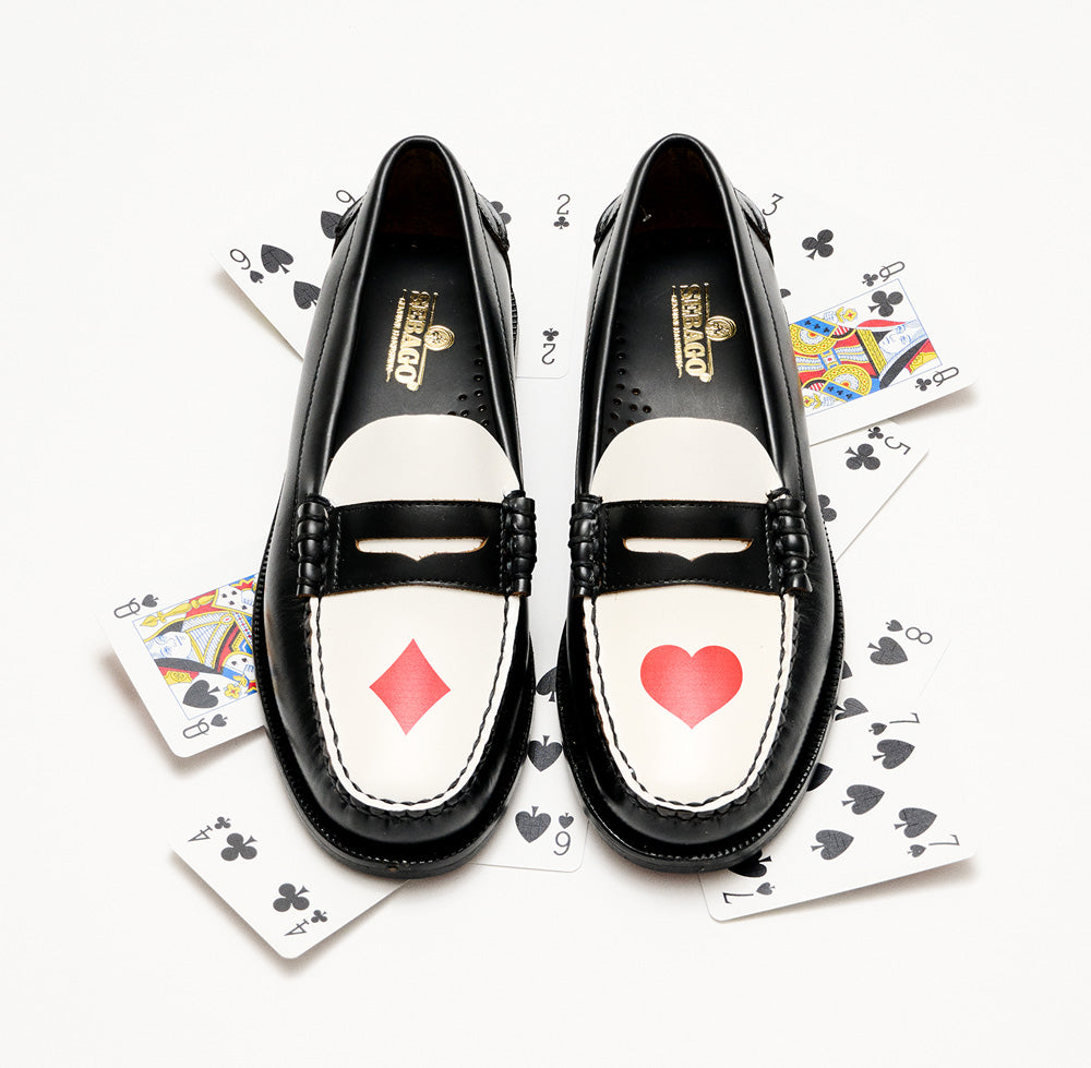シューズ・サンダルその他 Sebago Classic Dan loafer black/white Nydock62e829b66597754143439762