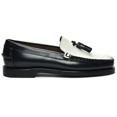 Women's Loafers | Sebago | Citysides | Classic Will | Navy Blue & White | Side View