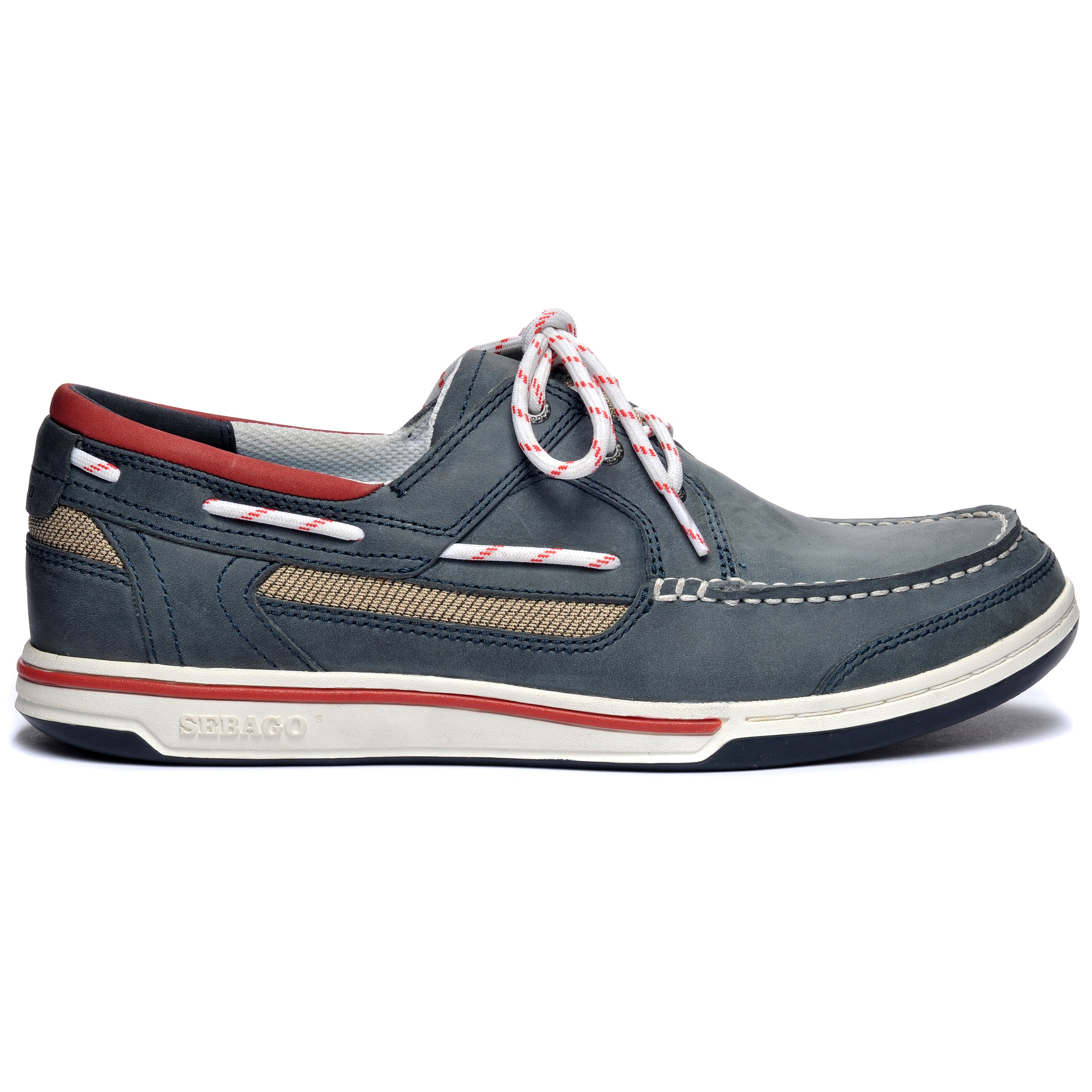 Sebago Triton Three-Eye bootschoen heren walnut leather Sebago Triton Three-Eye bootschoen heren walnut leather