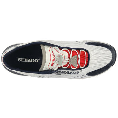 Men's Sneakers | Sebago | Marine | Cyphon Jia Ren | White & Navy | Top View