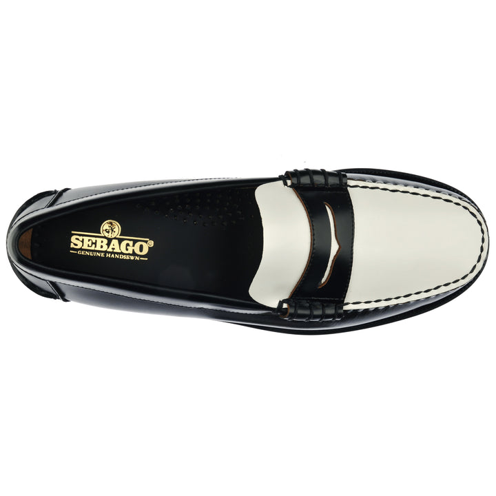 【関税込み】Sebago ブラック＆ホワイト Dan Lug ローファー Sebago Dan Lug スタッズ ローファー | ブラック | FARFETCH JP
