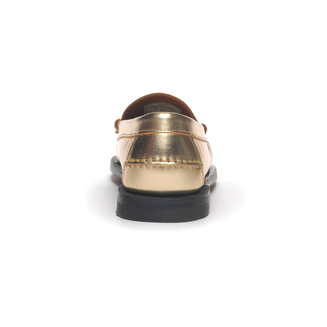Sebago Dan Men’s Gold Leather Penny Loafers limited edition MET GALA size 10 Dan Met Woman - Gold – Sebago-USA main image 2
